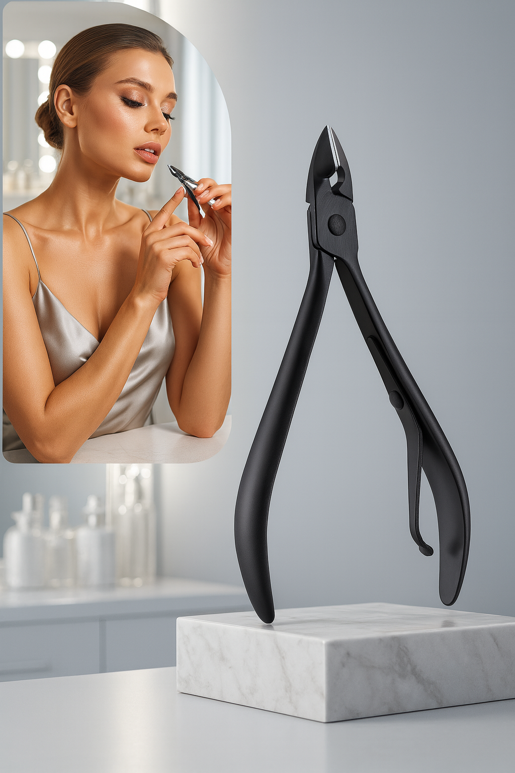 Siyah Çelik Tırnak Et Pensi - Lüks Kusursuz Manikür Bakımı Solingen  Profesyonel 722914