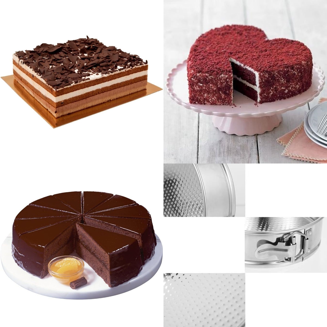 Isla Moretti Serisi 3’lü Paslanmaz Çelik Kelepçeli Kek Kalıbı Seti - Gurme Tasarımlar 722911