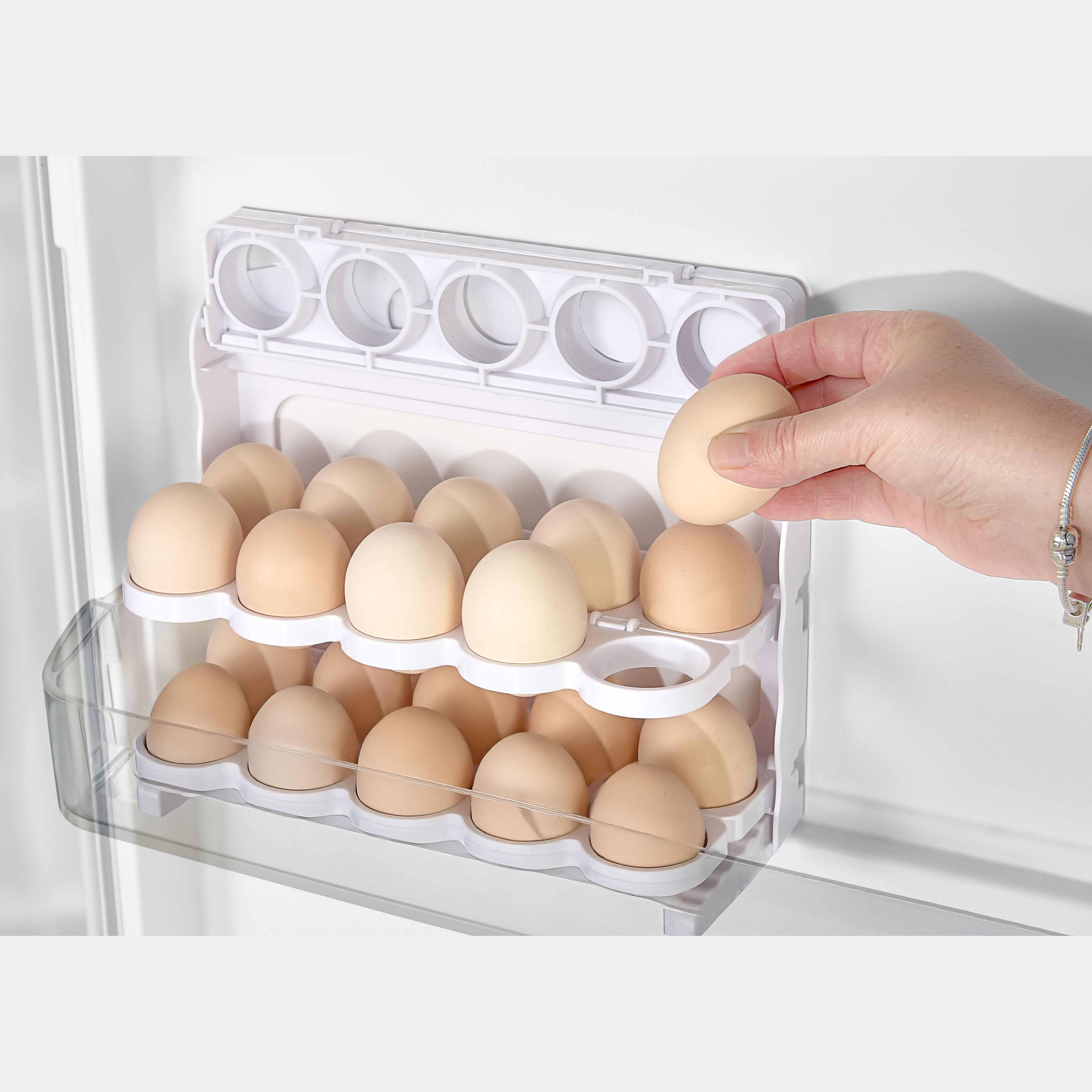 30’lu Katlanabilir Dolap Kapağına Yumurta Organizeri - Ultra Dayanıklı Mutfak Düzenleyici 722912