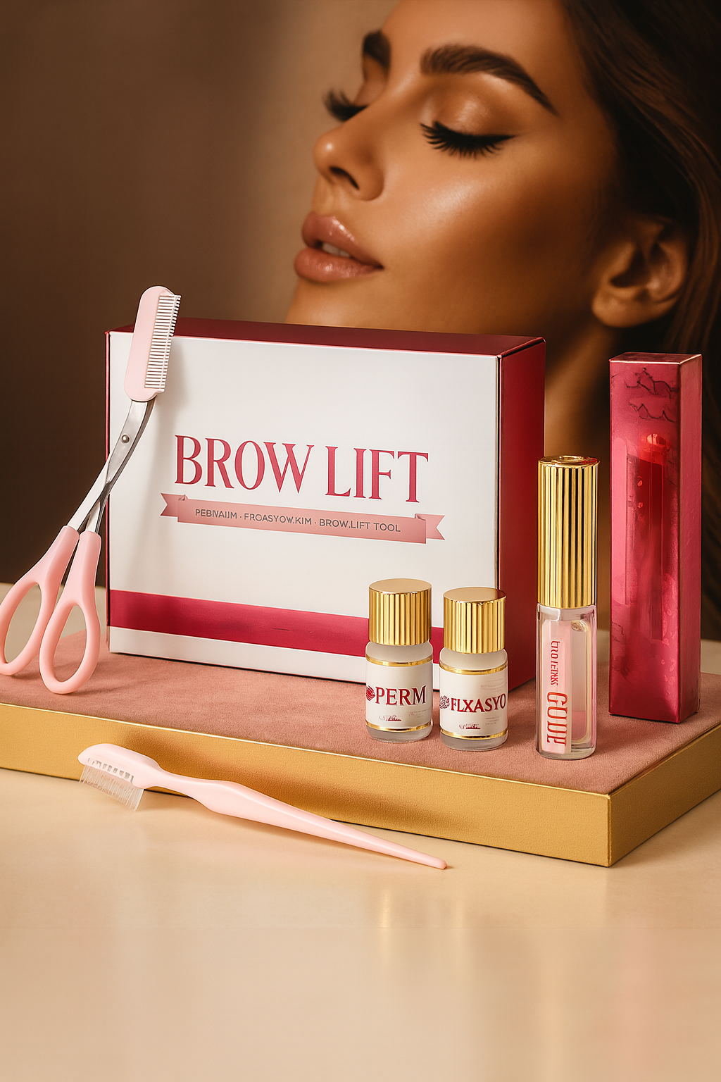 Brow Lift Profesyonel Kaş Kirpik Laminasyon ve Evde Şekillendirme Kaş Kirpik Lifting Seti 722919