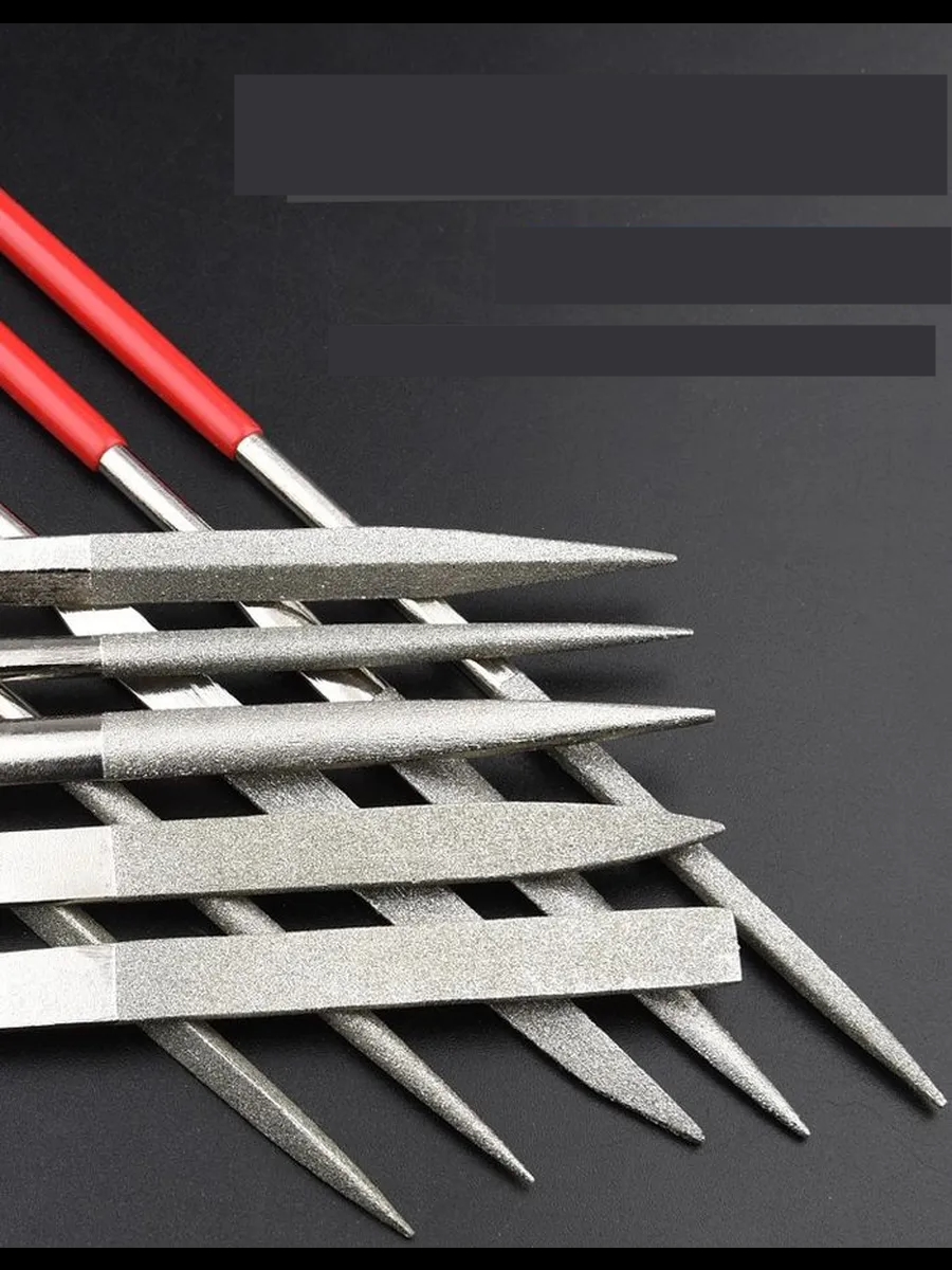 10'lu Profesyonel Elmas Eğe Seti | Hassas Metal Ahşap Cam İşleme Törpüsü 722921