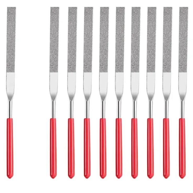 10'lu Profesyonel Elmas Eğe Seti | Hassas Metal Ahşap Cam İşleme Törpüsü 722922