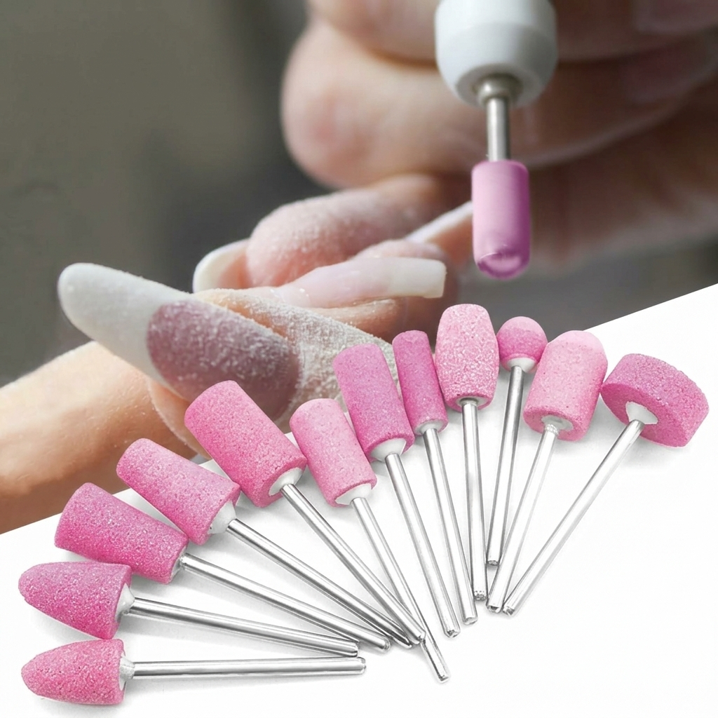 Professional 12 Parça Protez Jel Tırnak Manikür Pedikür Freze Ucu Seti 722927