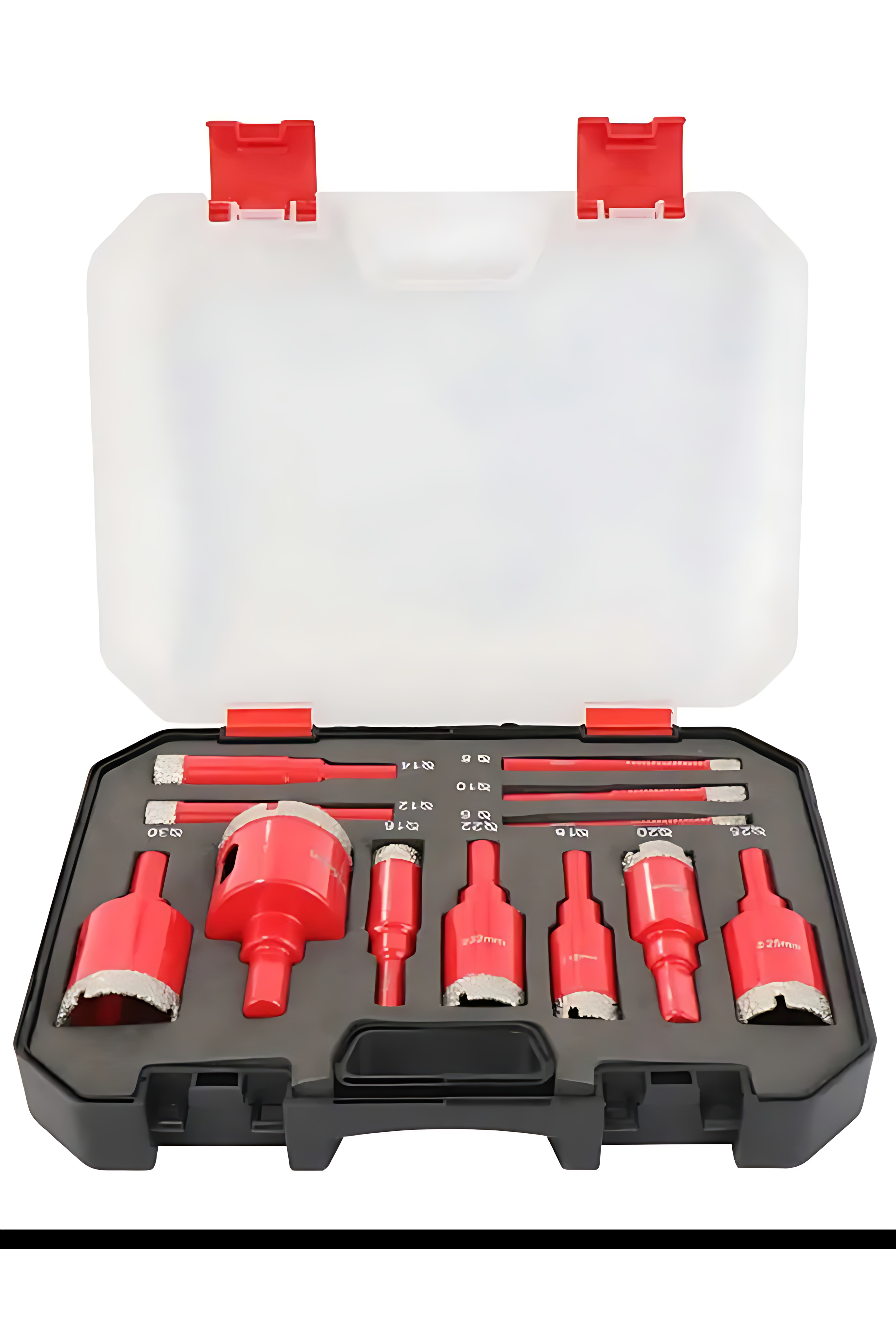 Diamond Pro 12 Parça Elmas Uçlu Mermer Fayans Delme Seti - Profesyonel Delici Panç  722929