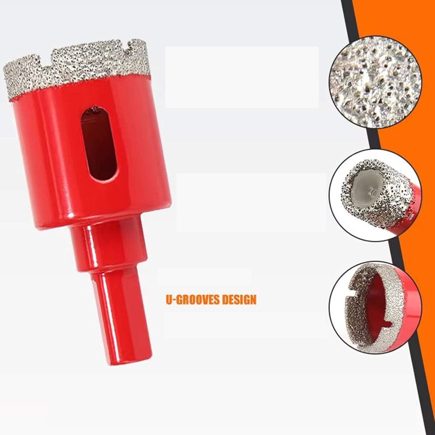 Diamond Pro 12 Parça Elmas Uçlu Mermer Fayans Delme Seti - Profesyonel Delici Panç  722929