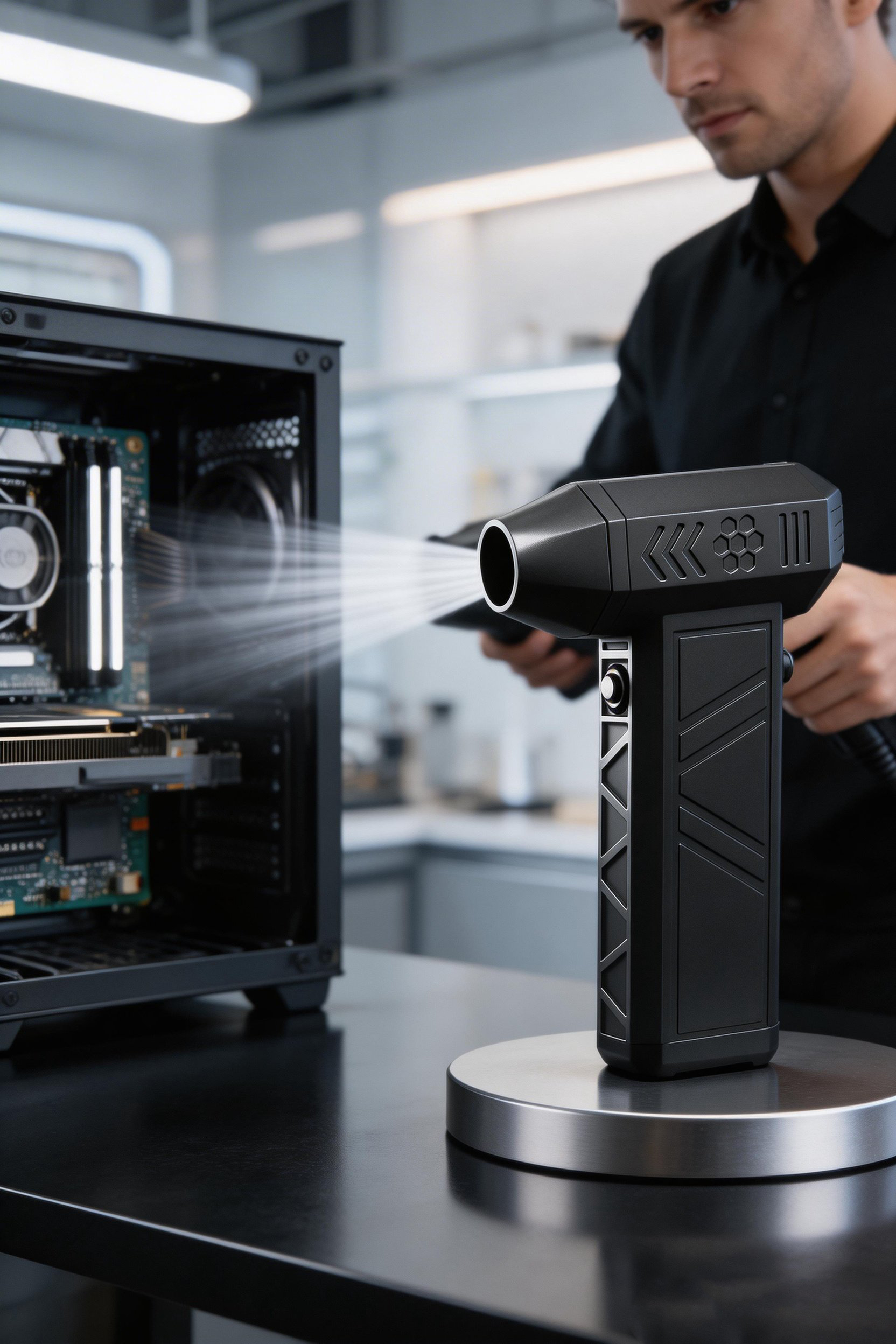 Aero-Jet X3 Mini Turbo Fan - 3 Kademe Güçlü Hava Üfleyici PC , Araç Temizleyici 722932