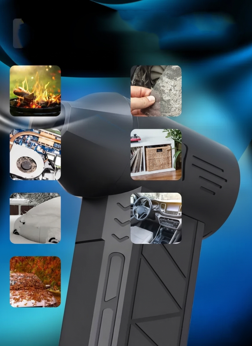 Aero-Jet X3 Mini Turbo Fan - 3 Kademe Güçlü Hava Üfleyici PC , Araç Temizleyici 722932