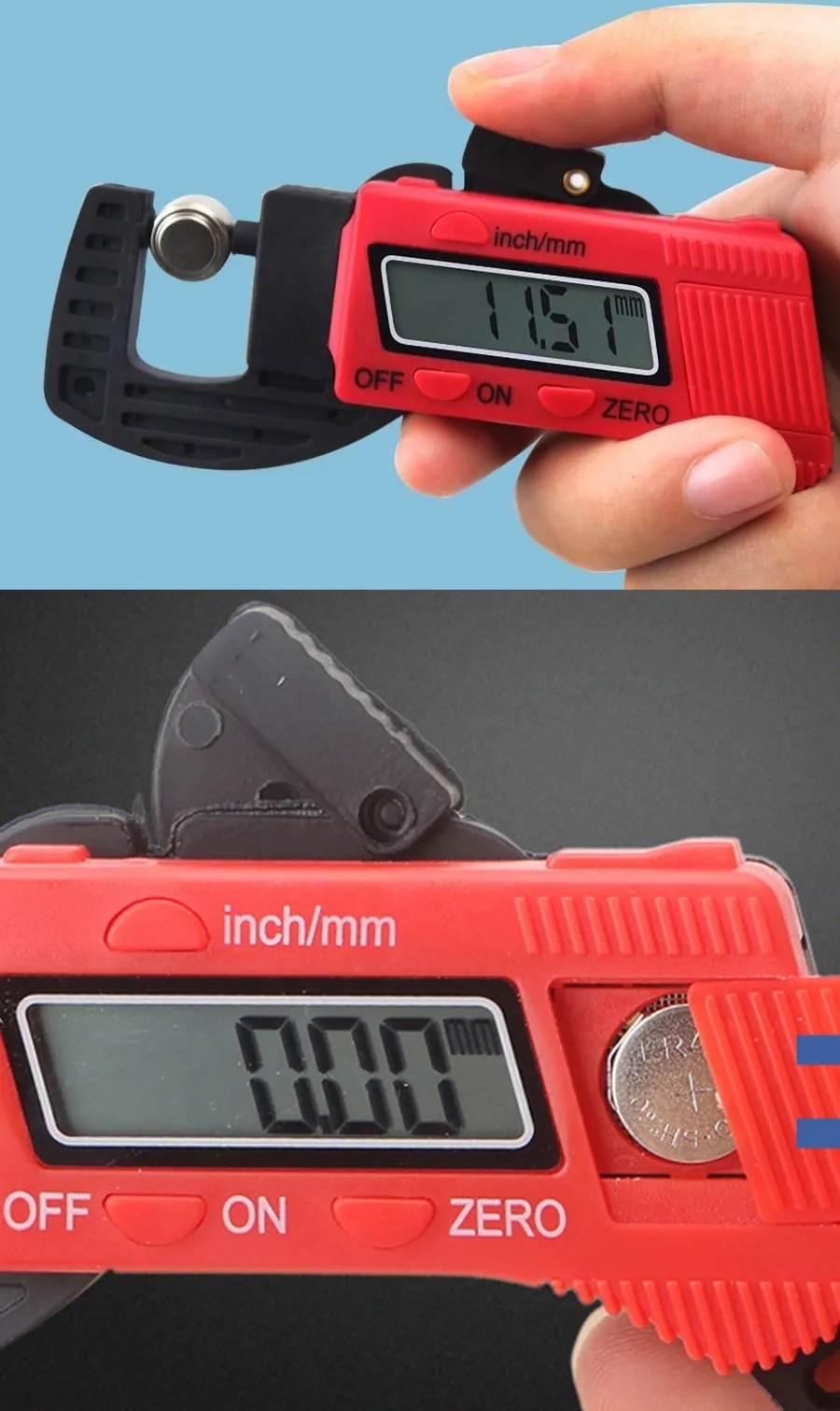 Hassas Dijital Kalınlık Ölçer - Mikro Detay Profesyonel Kumpas 12.7 cm 722933