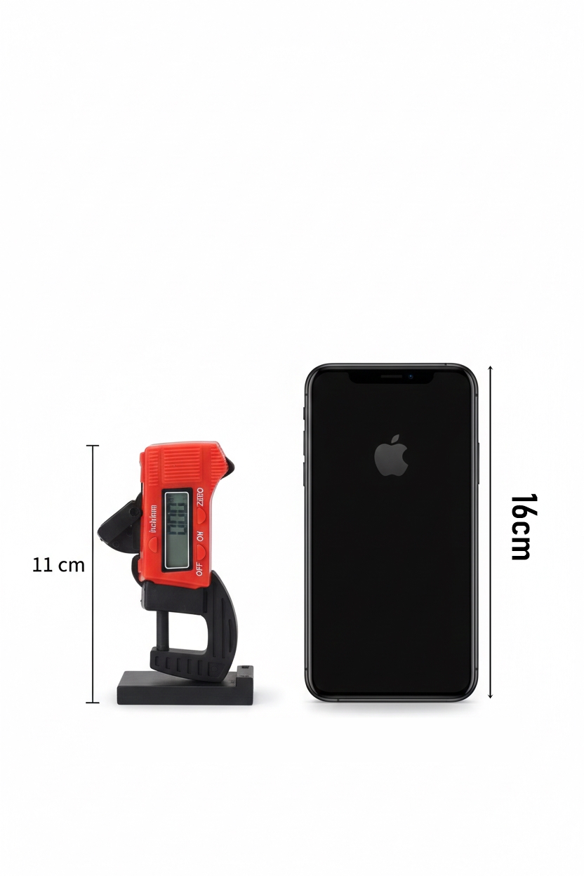 Hassas Dijital Kalınlık Ölçer - Mikro Detay Profesyonel Kumpas 12.7 cm 722933