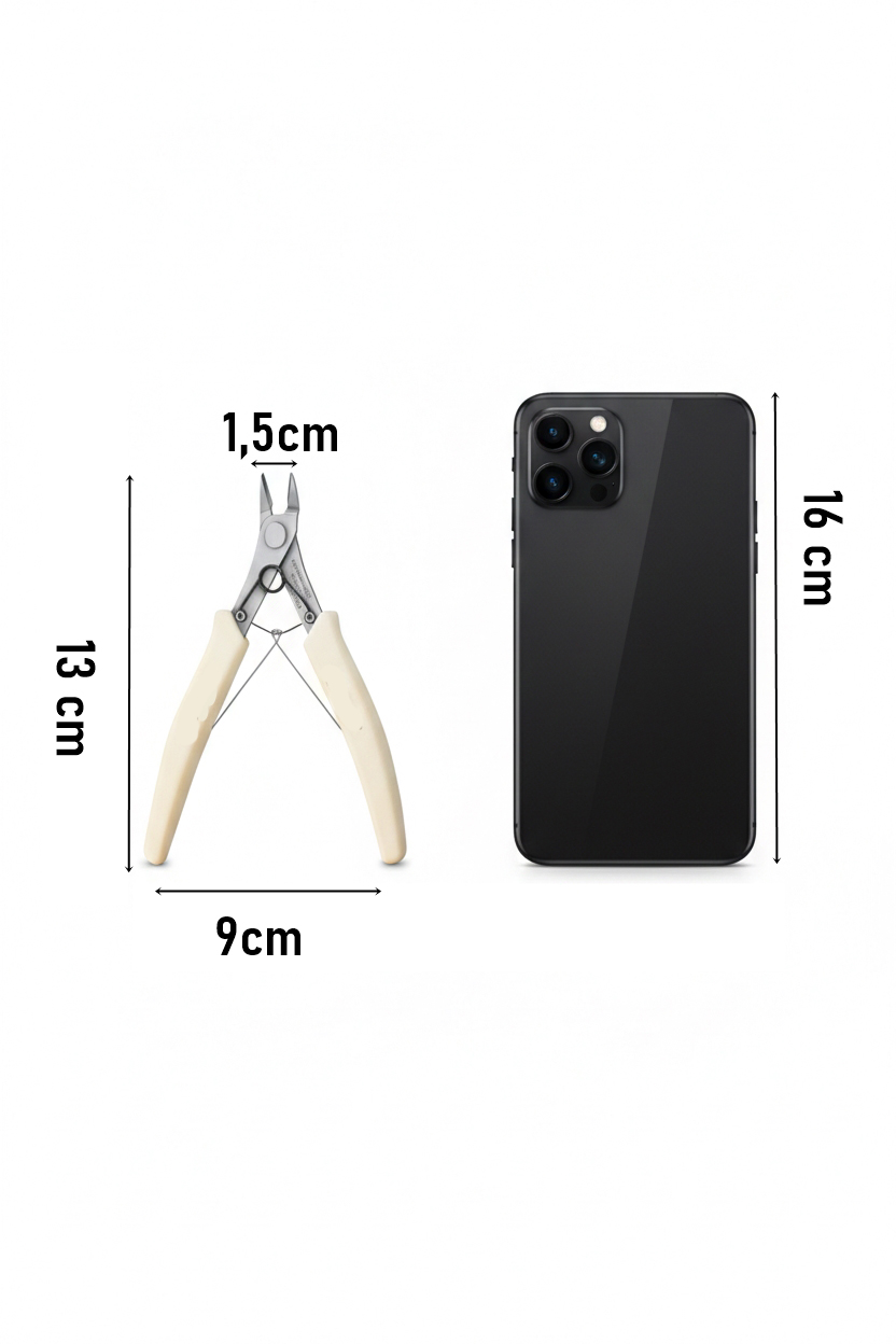 Profesyonel  Ultra Keskin Manikür Pedikür Pensesi - Geniş Ağızlı Çelik Makas 722935