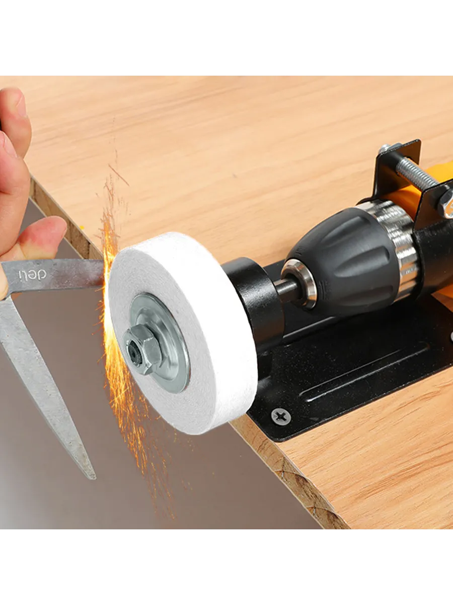  Matkap Uyumlu Bıçak Bileme Aparatı - Sabitleme Standlı Profesyonel Bileyici 722937