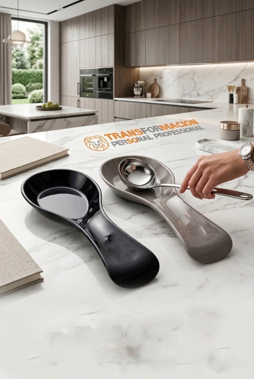 Ivanna Serisi 2’li Modern Mutfak Tezgah Üstü Kepçe Altlığı ve Kaşıklık Seti 722947