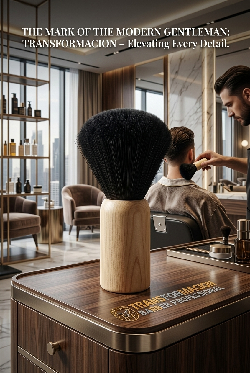 Profesyonel Ahşap Saplı Berber Ense Fırçası - Lüks Seri 722961