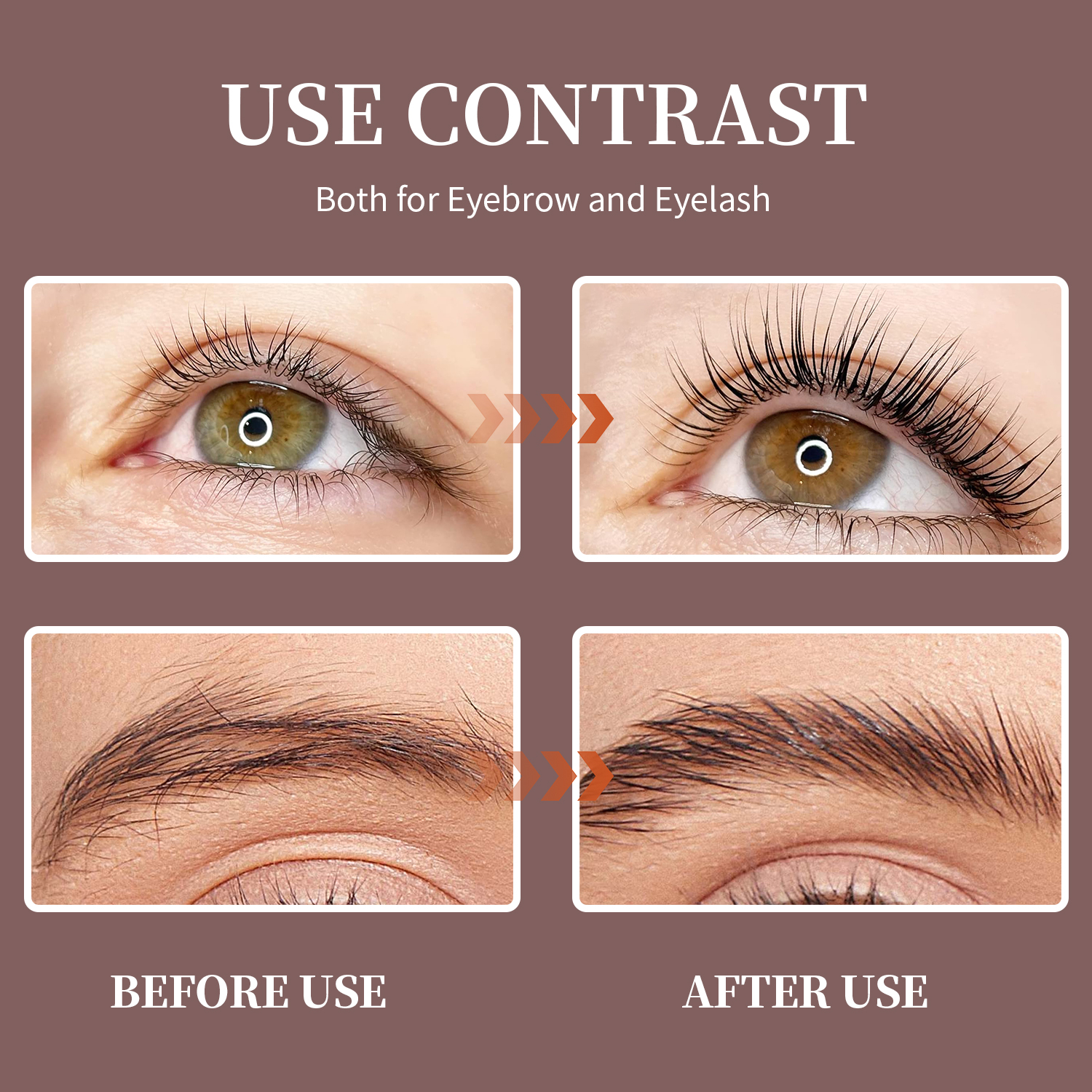 KAHVERENGİ Profesyonel 4'ü 1 Arada Kaş Laminasyon ve Kirpik Lifting Kiti - Özel Etiketli Kore Serisi 722965