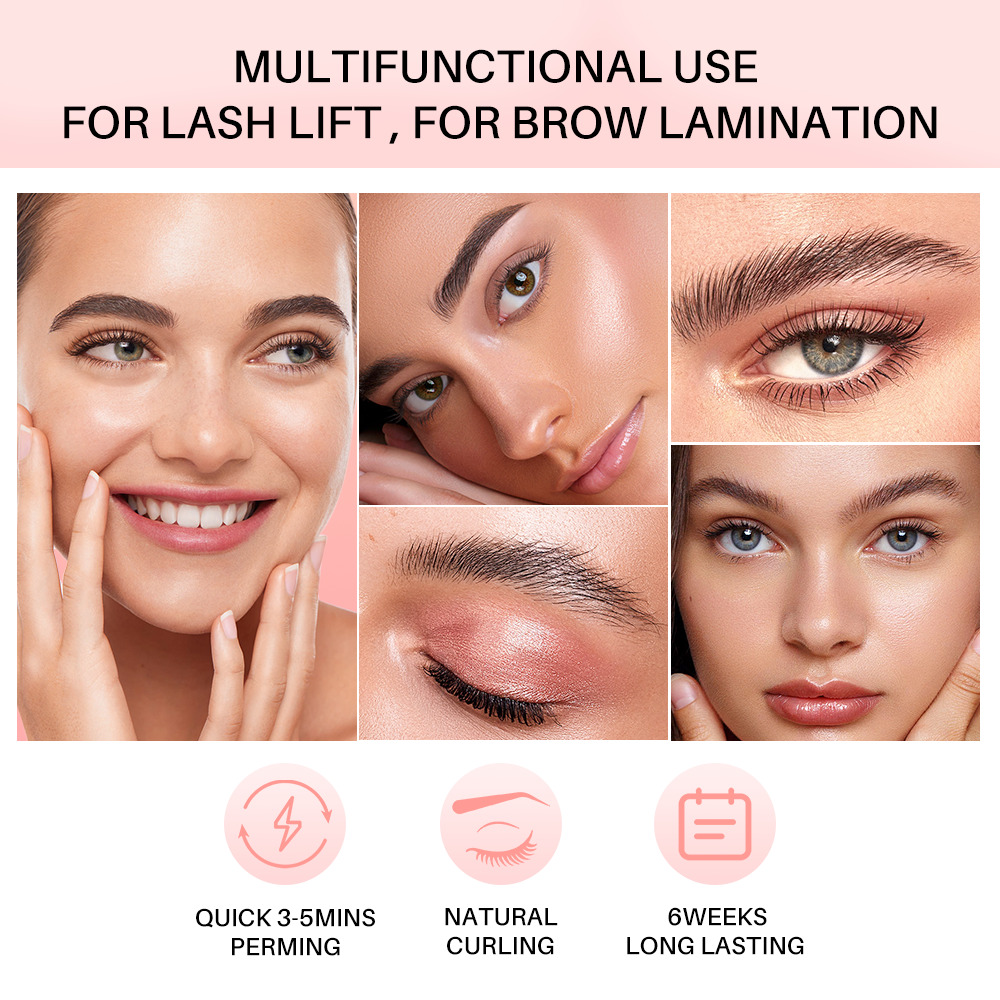 Lash Lift & Brow Lamination 2 in 1 Profesyonel Bakım Seti - 5 Dakikada Hızlı Etki ve Uzun Süre Kalıcılık 722966