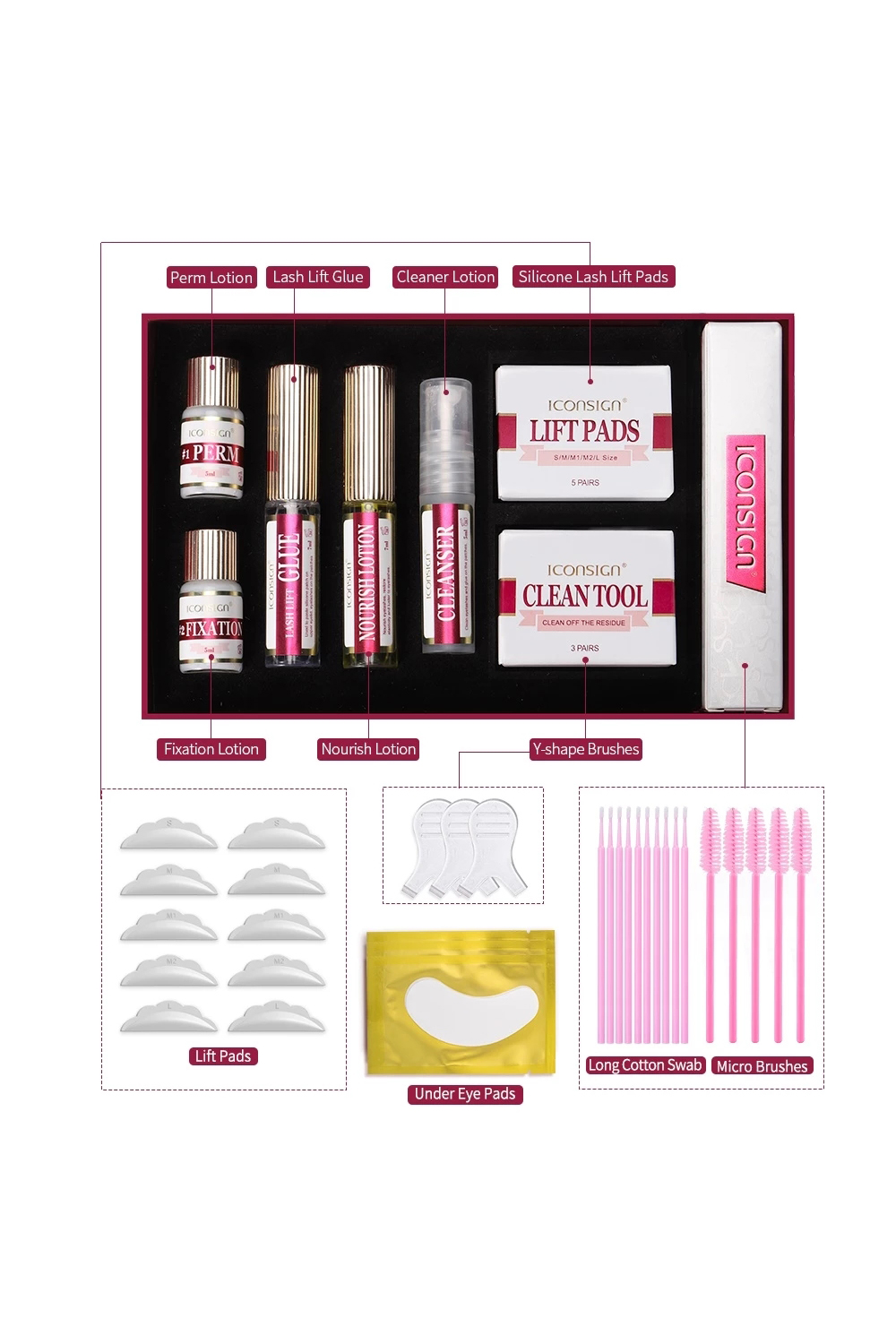 Lash Lift & Kirpik Lifting Seti - 5-8 Dakikada Hızlı ve Kalıcı Kıvrım 8 Haftaya Kadar 722967