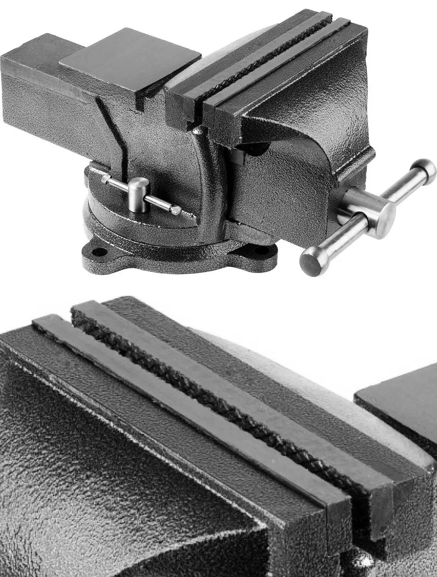 Hardware Professional 125 mm Ağır Hizmet Tipi 360° Döner Tabanlı Masa Mengenesi 722970