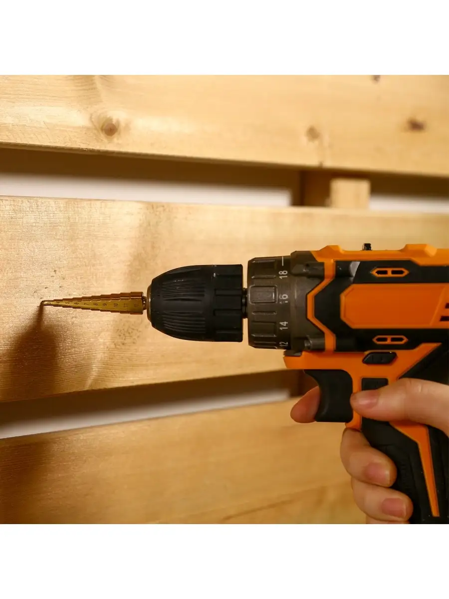 Präzision HSS Titanyum Kademeli Panç Matkap Ucu Seti Ahşap Kutulu 722993