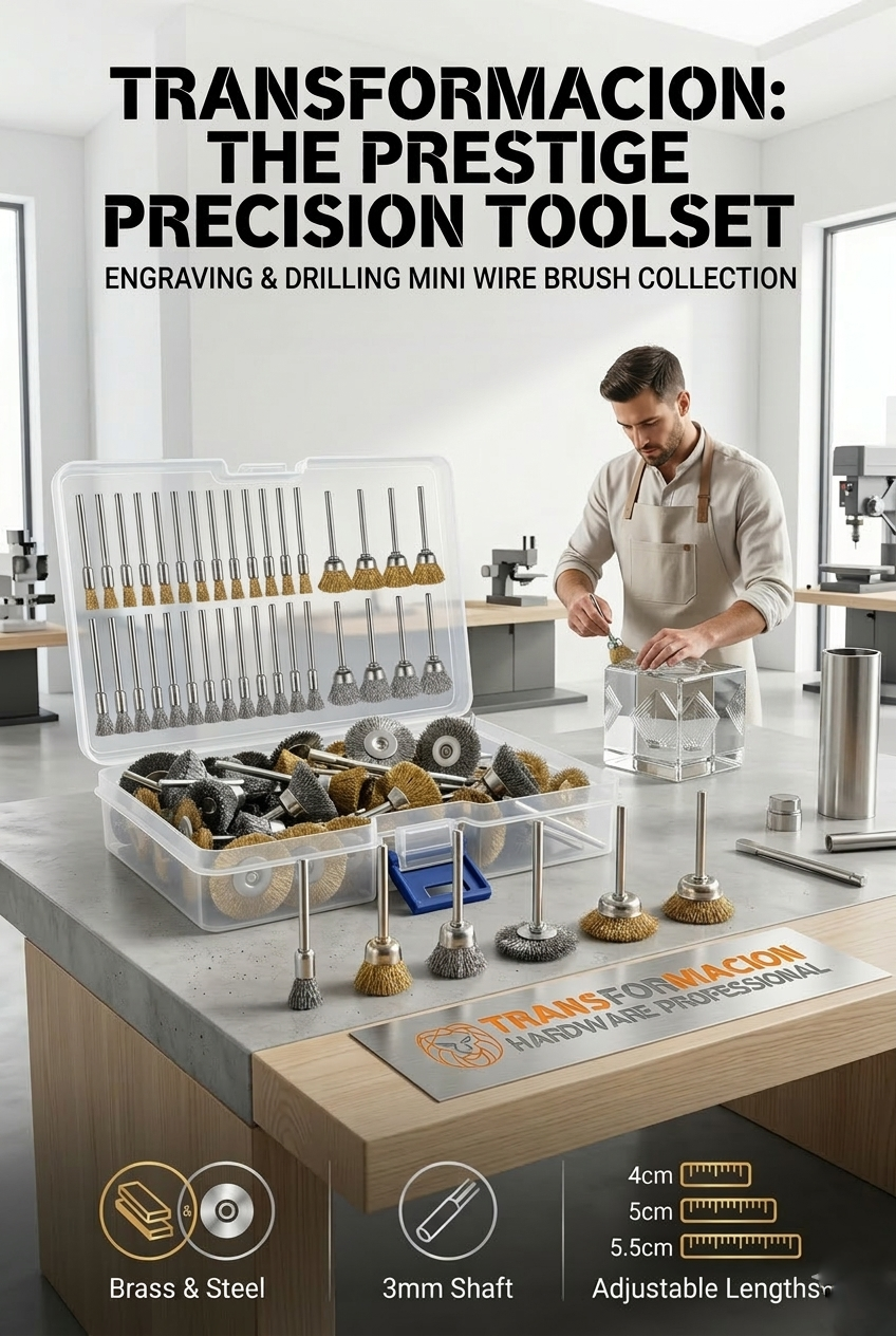 Masterworks 60 Parça Gravür Tel Fırça Seti | 3mm Şaft, Pirinç & Çelik 723012