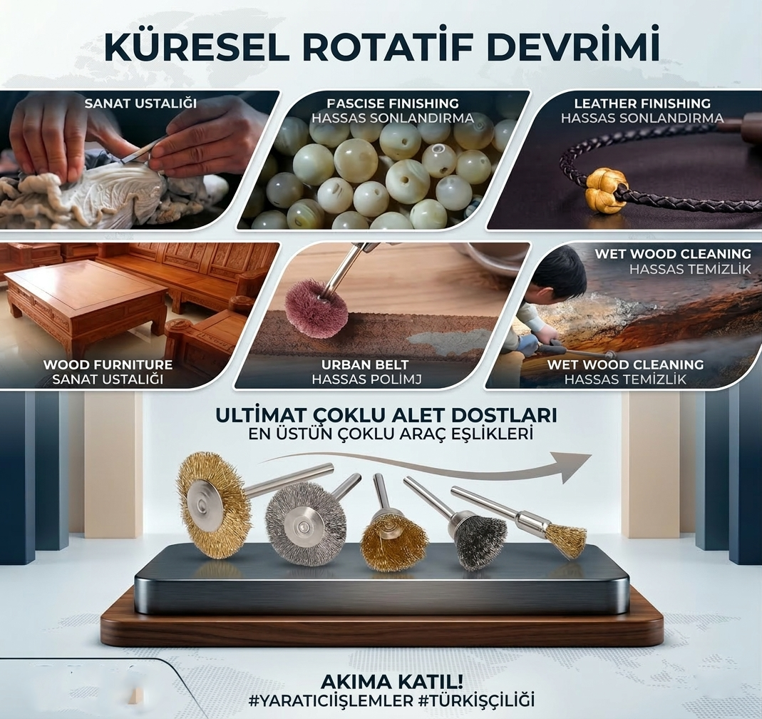 Masterworks 60 Parça Gravür Tel Fırça Seti | 3mm Şaft, Pirinç & Çelik 723012