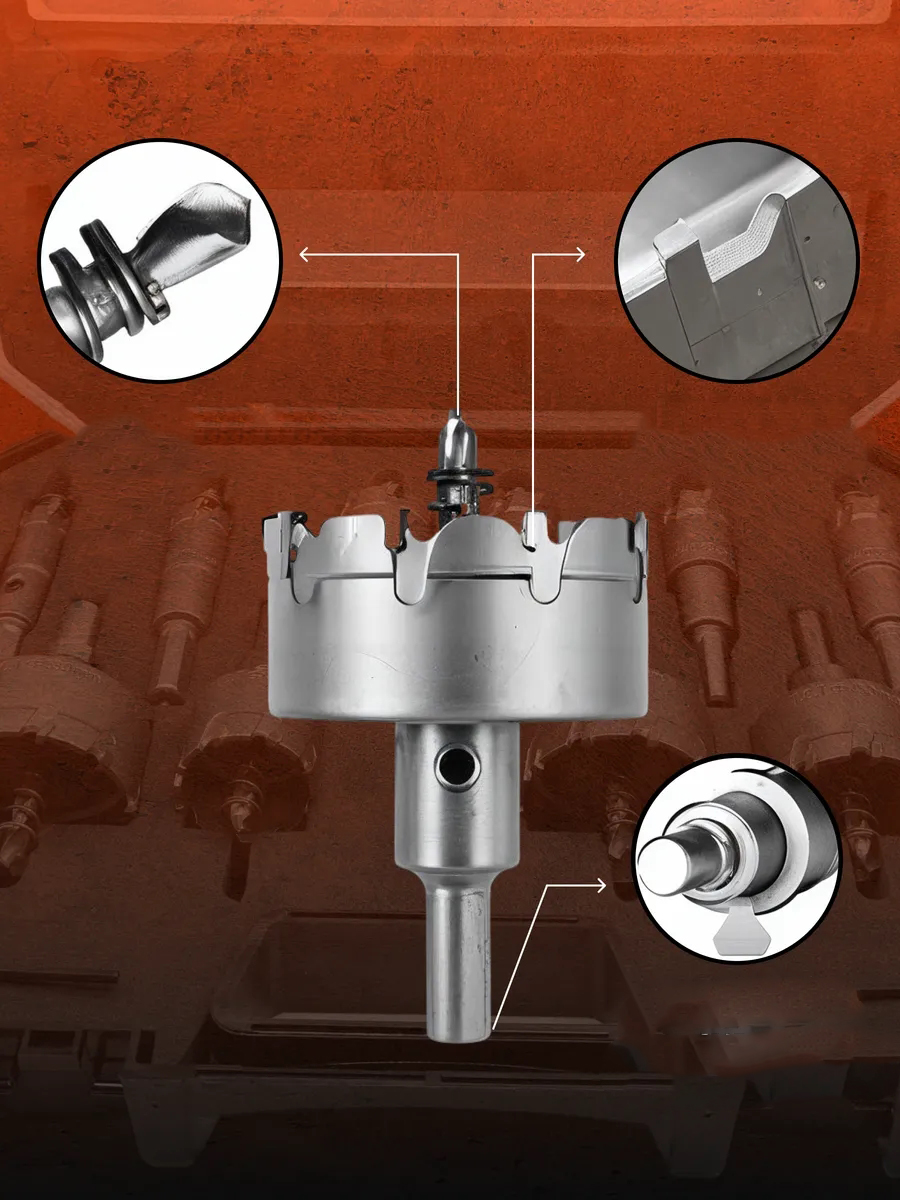  Çelik Usta Serisi 6'lı Titanyum Elmas Uçlu Metal & Çelik Delme Panç Seti 723028