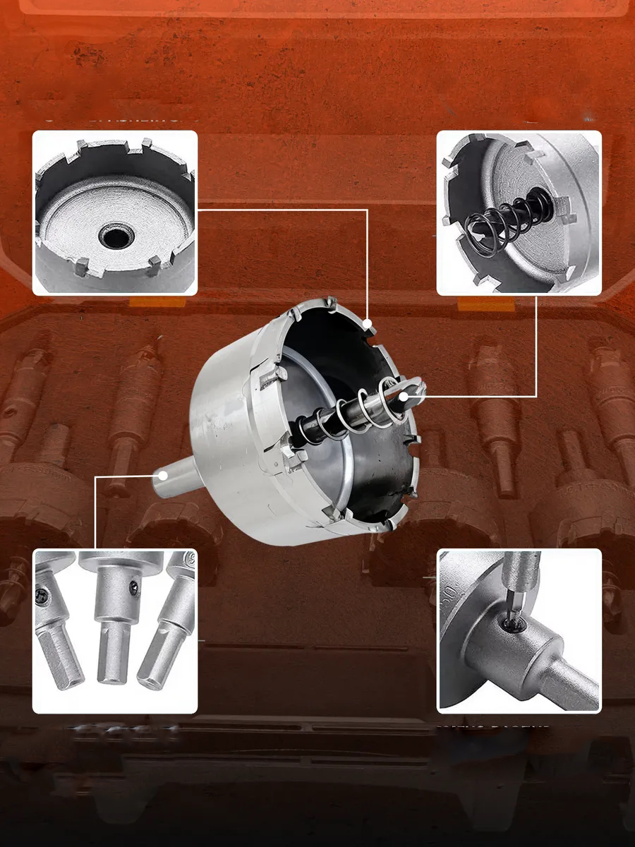  Çelik Usta Serisi 6'lı Titanyum Elmas Uçlu Metal & Çelik Delme Panç Seti 723028