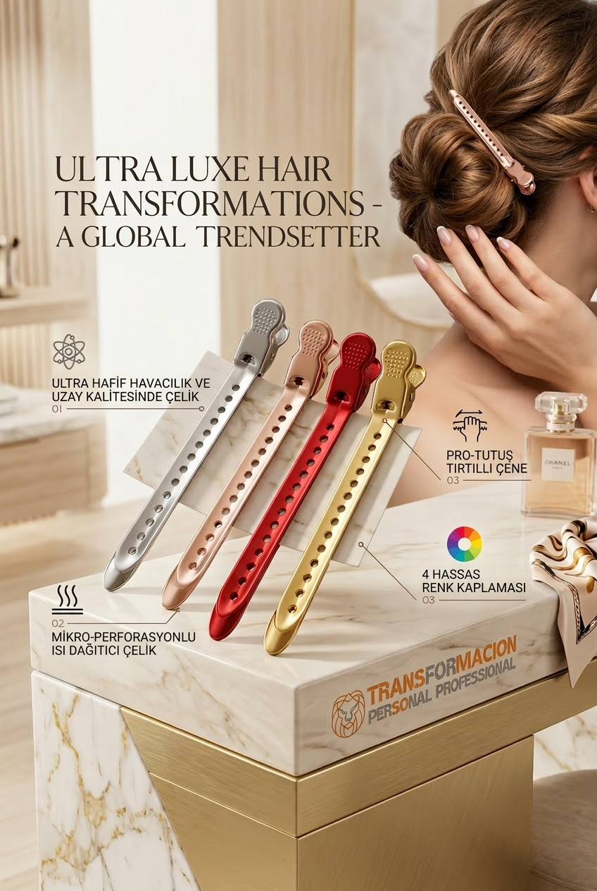 Profesyonel Metal Paslanmaz Çelik Toka Seti 4'lü 722994