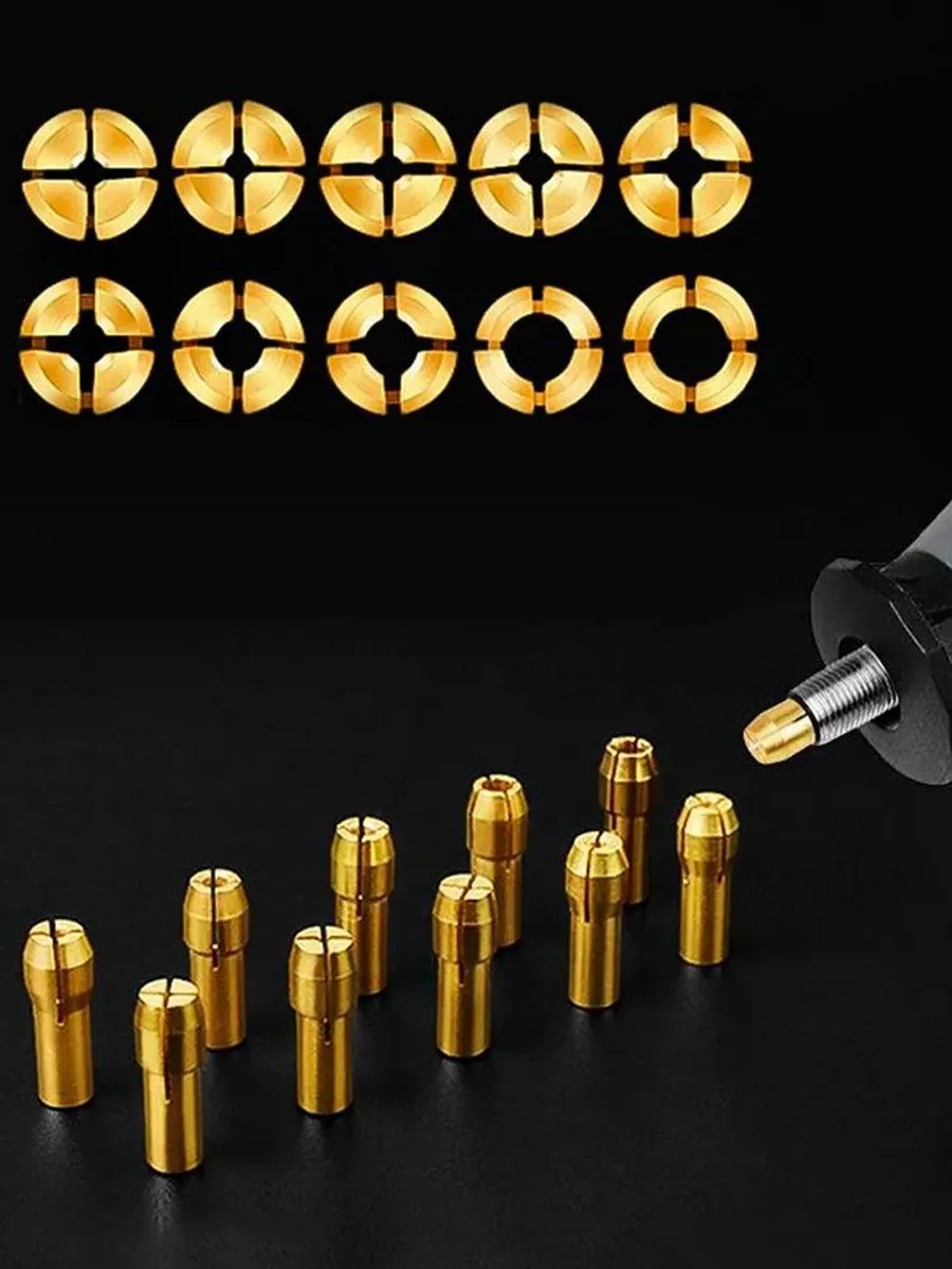 Henrik Brandt Serisi | 10'lu Pirinç Hassas Pens Ucu Seti (0.5-3.2mm) 723035