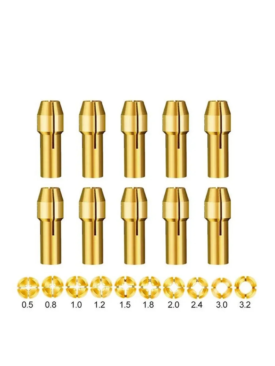 Henrik Brandt Serisi | 10'lu Pirinç Hassas Pens Ucu Seti (0.5-3.2mm) 723035