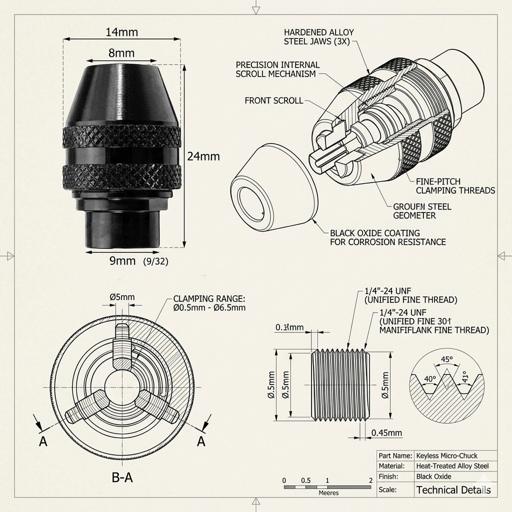 9/32 Otomatik Gravür Makinesi Mandren  8220 3000 4000 4486 Penset 723041