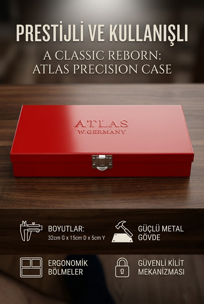 W.GERMANY 40 Parça Lokma Seti 1/4-3/8 | Cr-V, Metal Çantalı Cırcır 723066