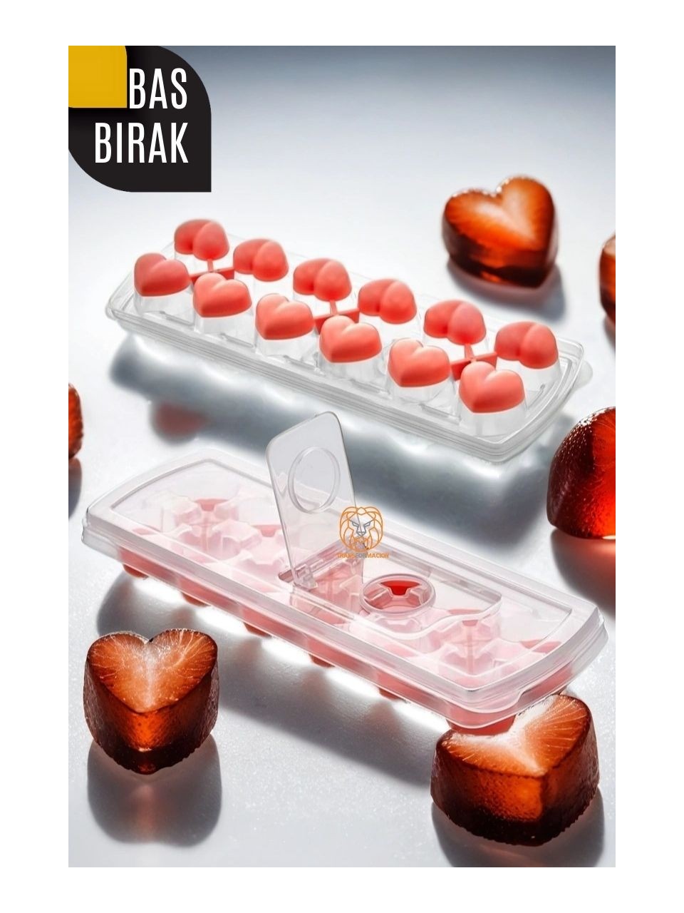 Buz Kalıbı - Bas-Bırak Kapaklı Silikon Buz Kalıbı 720630