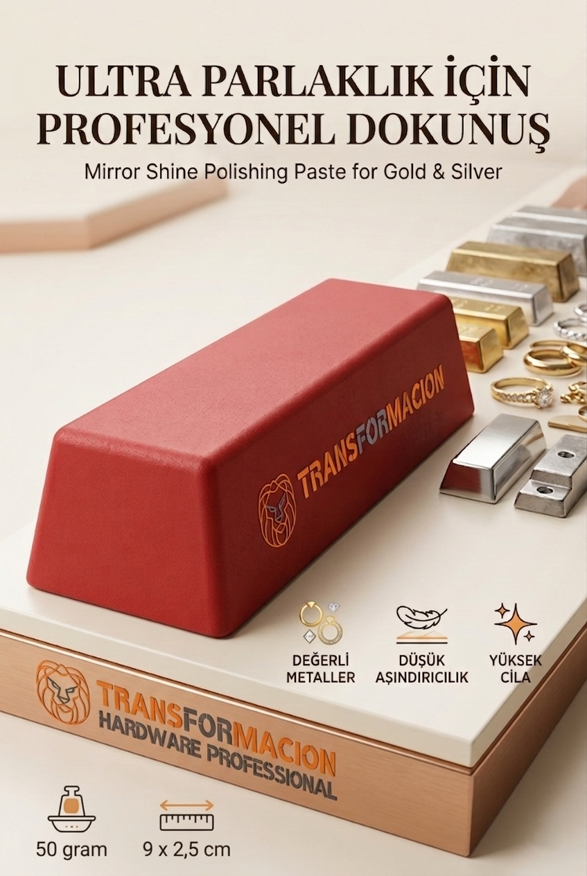 Kırmızı Cila 50gr Altın & Gümüş İçin Son Kat Ayna Parlaklığı 723046