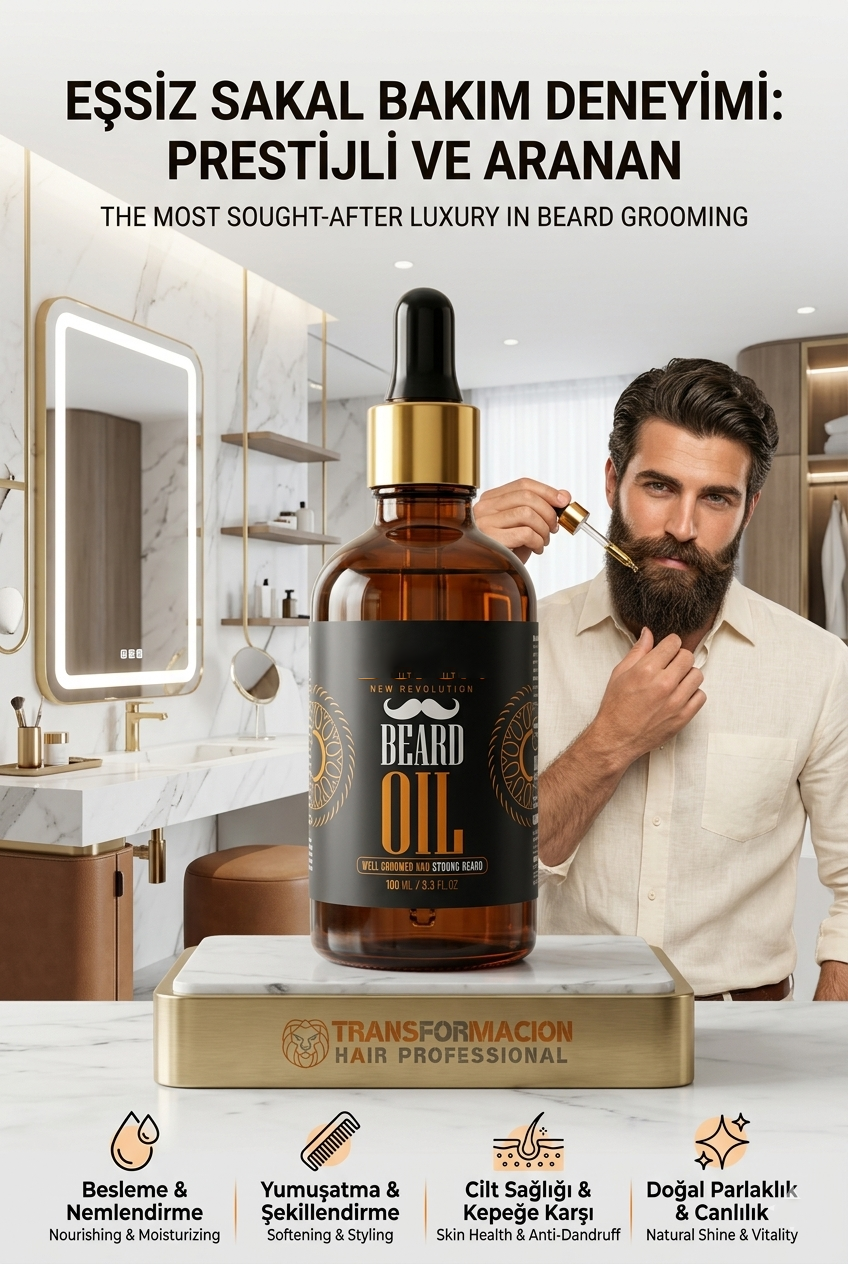 Yoğun Sakallara Bakım Yağı Yumuşatıcı Kaşıntı Kepek Önleyici Serum 100ml 723075