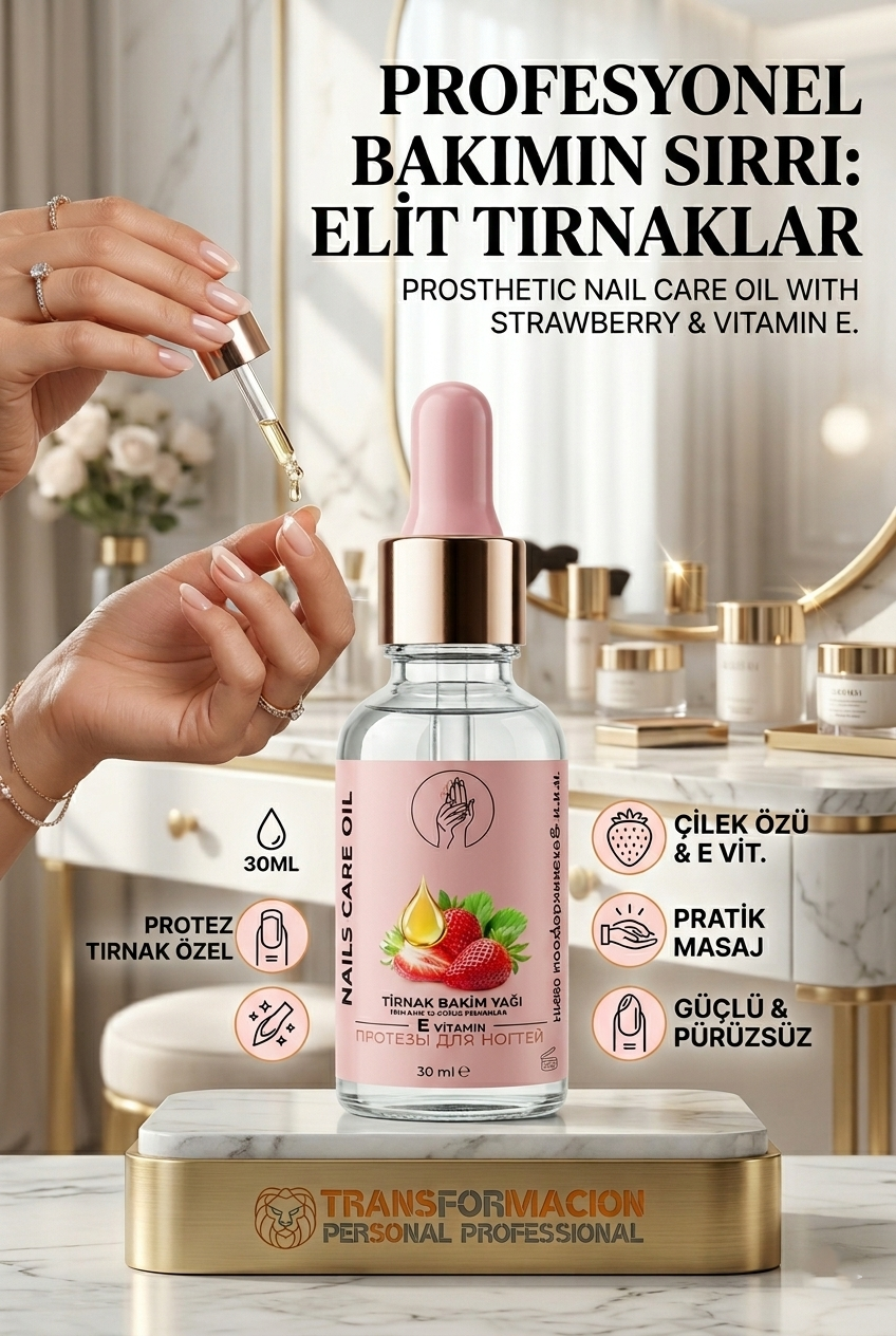 Tırnak Bakım Yağı Çilekli Güçlendirici E Vitamini Serum 30ml 723072