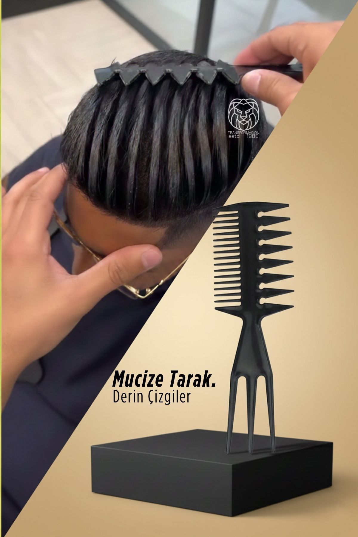 MacLeod Profesyonel Mucize Saç Şekillendirici Derin Çizgi ve Dalga Tarağı 722916