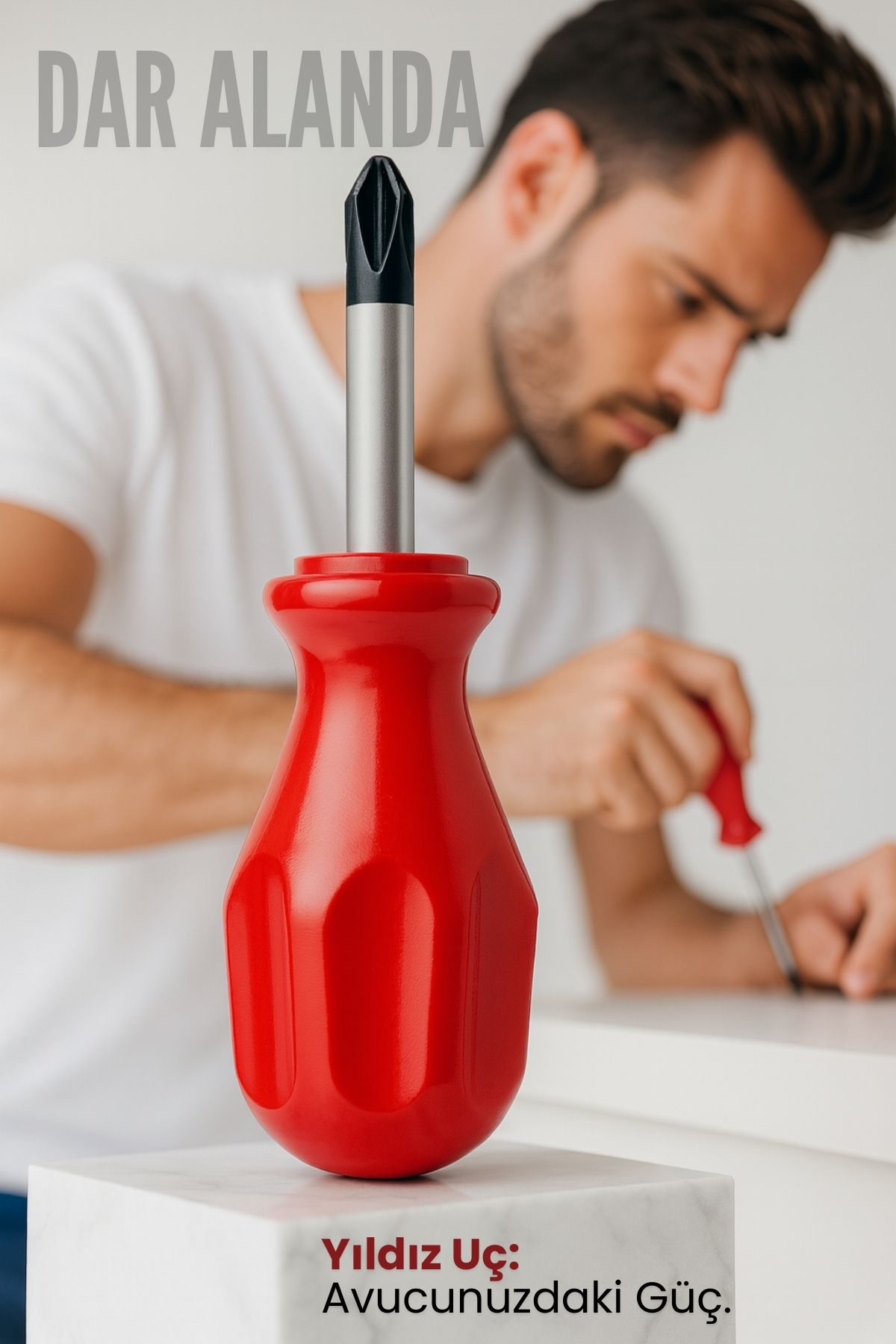 Avuç İçi Mini Topaç Tornavida Yıldız Uçlu Kısa Şaft Ufak Vidalama Anahtarı Hassas El Aleti 716083