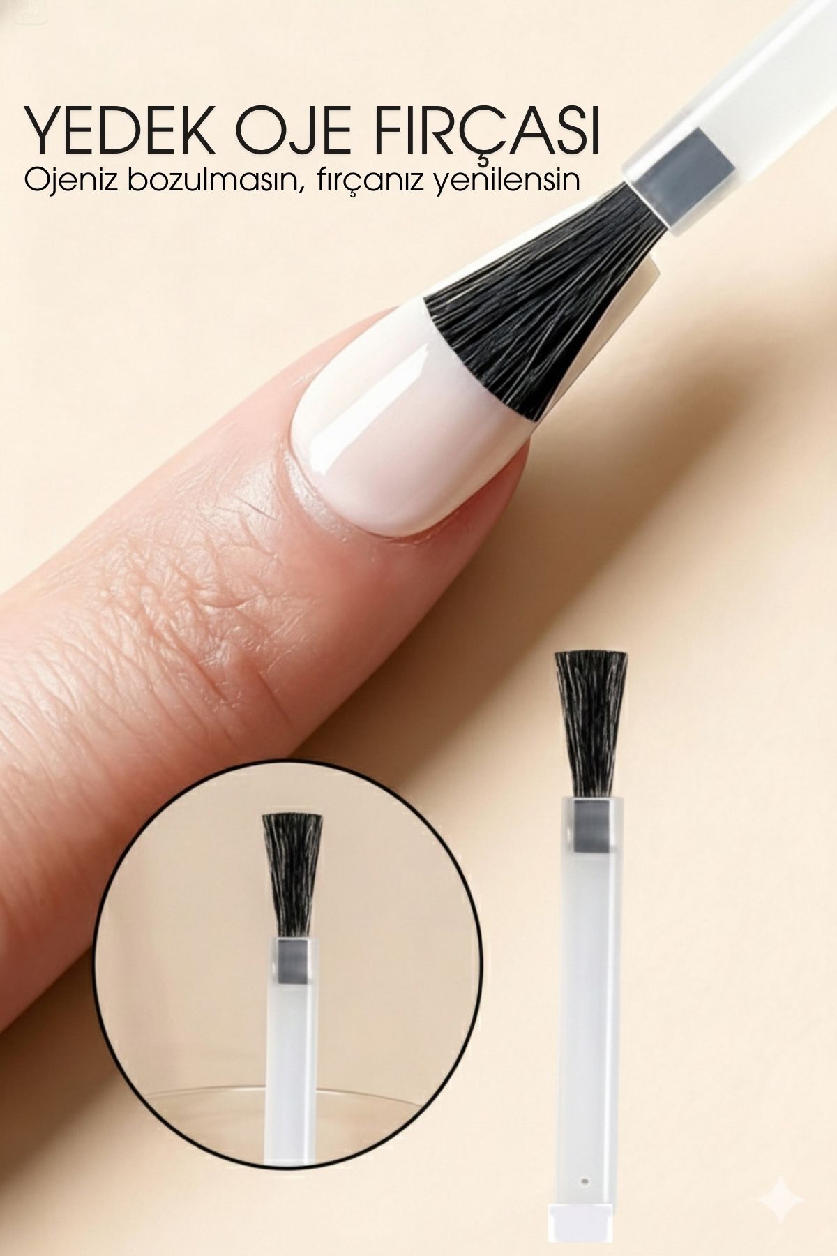 Yedek Oje Fırçası - Tırnak Cila Fırçası 722435