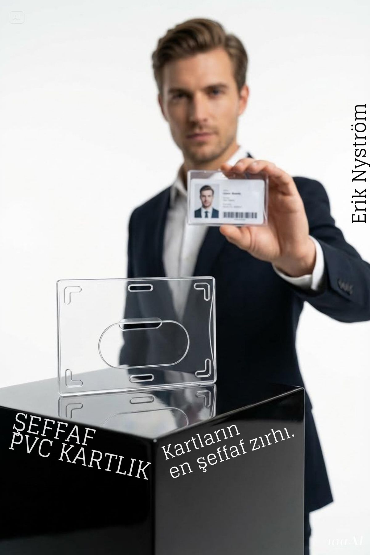  PVC Kartlık – Ehliyet, Kimlik, Kredi Kartı Koruyucu Şeffaf Plastik Kılıf 722420