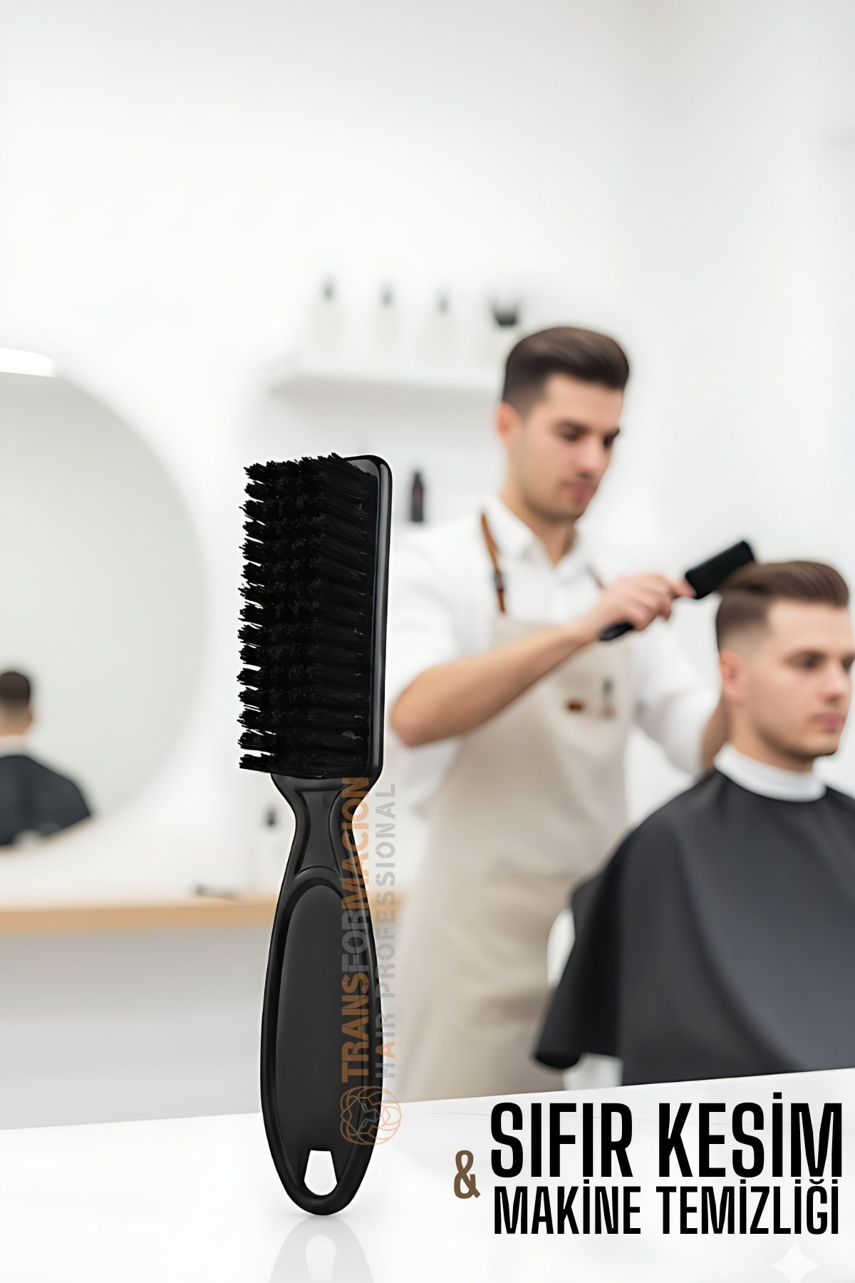 Fade Fırça – Berberler İçin Sıfır Kesim ve Makine Temizleme Fırçası 722306
