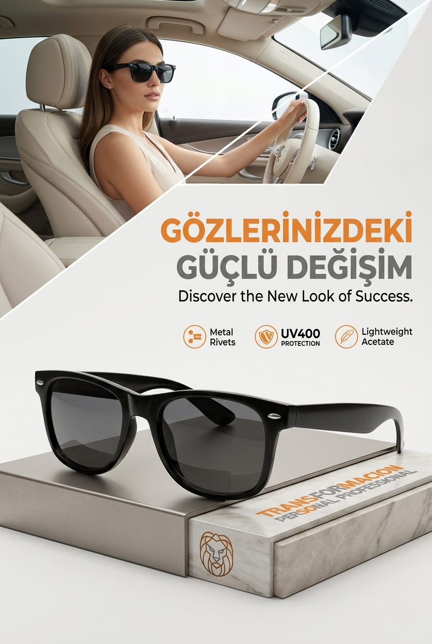 TransForMacion Bayan Güneş Gözlüğü - Şık ve Ergonomik UV Korumalı Gözlük 721798