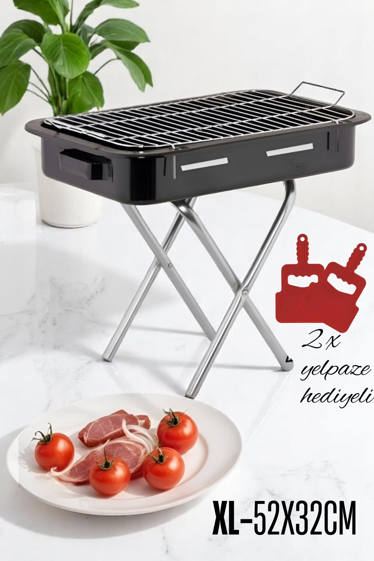 Transformacion Xl Emaye Mangal Katlanır Ayaklı 52 x 32 cm NO:2 720535