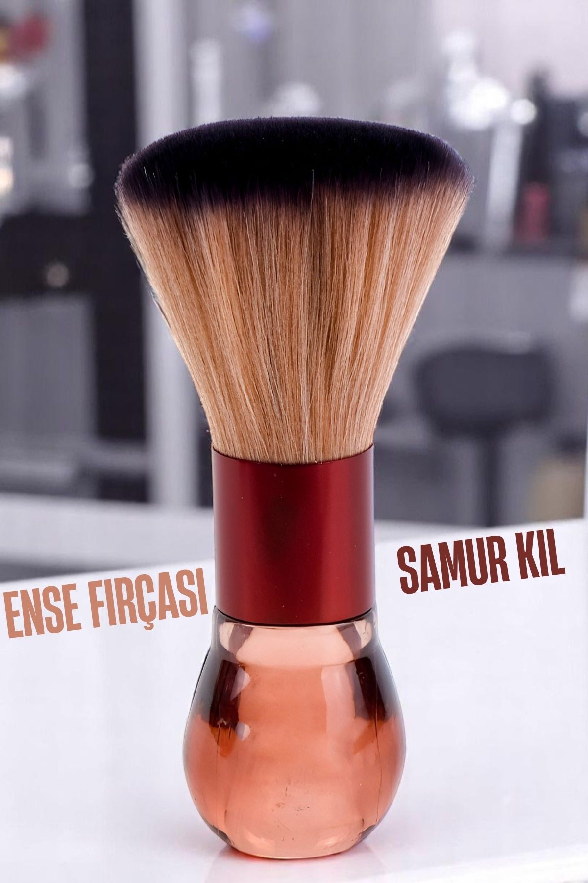 Samur Berber Ense Fırçası Saç Temizleme Fırçası - Berber Temizlik Fırçası- Kuaför Berber Malzemesi 721597