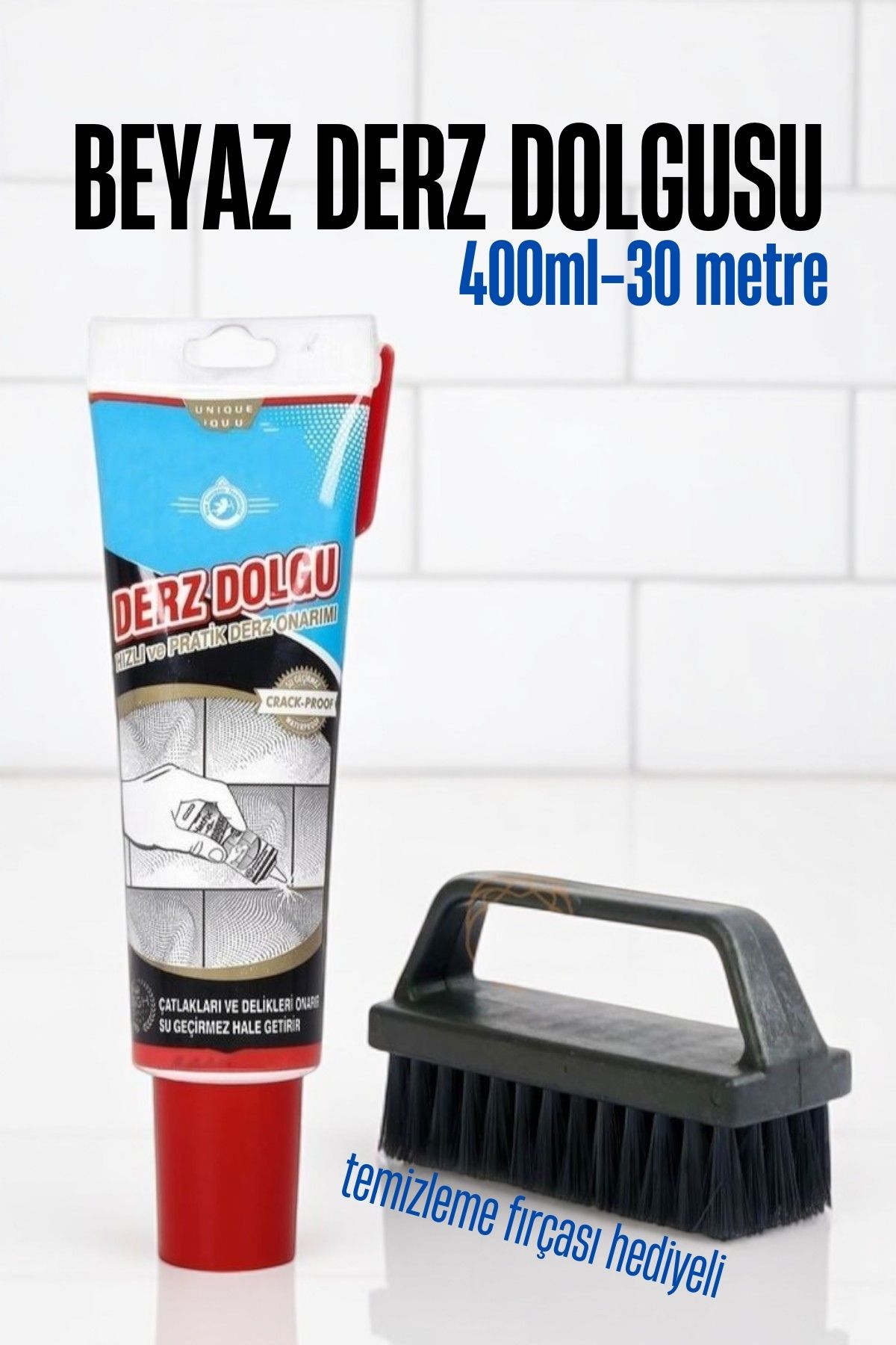 Beyaz Derz Dolgu Macunu Fayans Arası Temizlik ve Yenileme Çözümü 30 Metre  721594