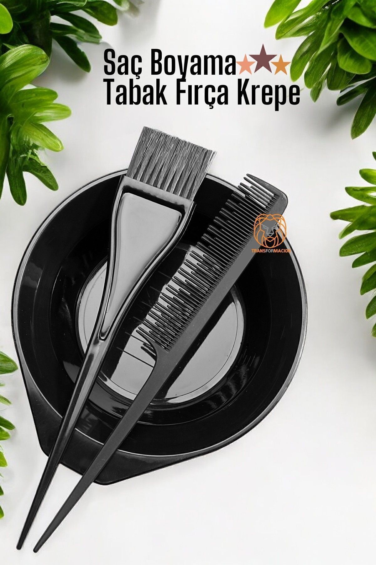 Saç Boyama Tabak Fırça Krepe Tarak Seti 715725