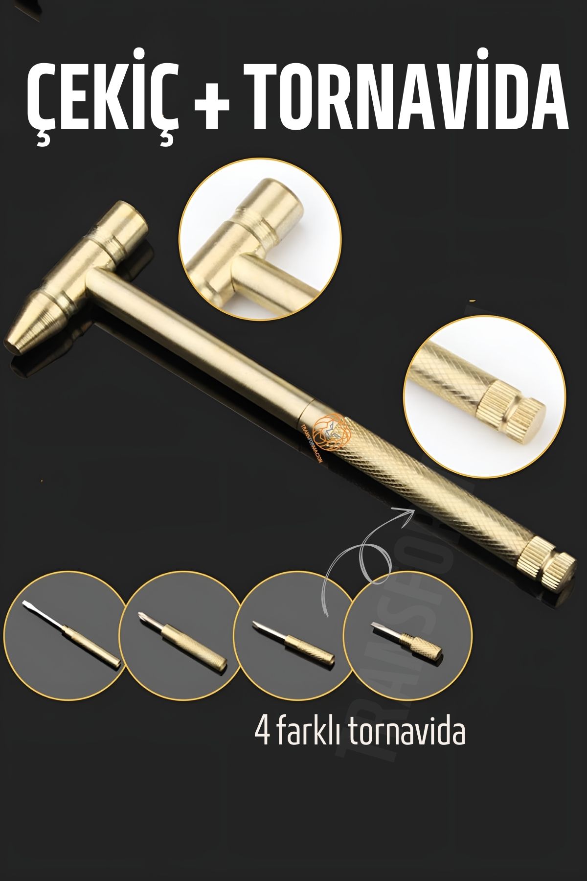 Çekiç ve 4 Farklı Tornavida Multi Set 721302