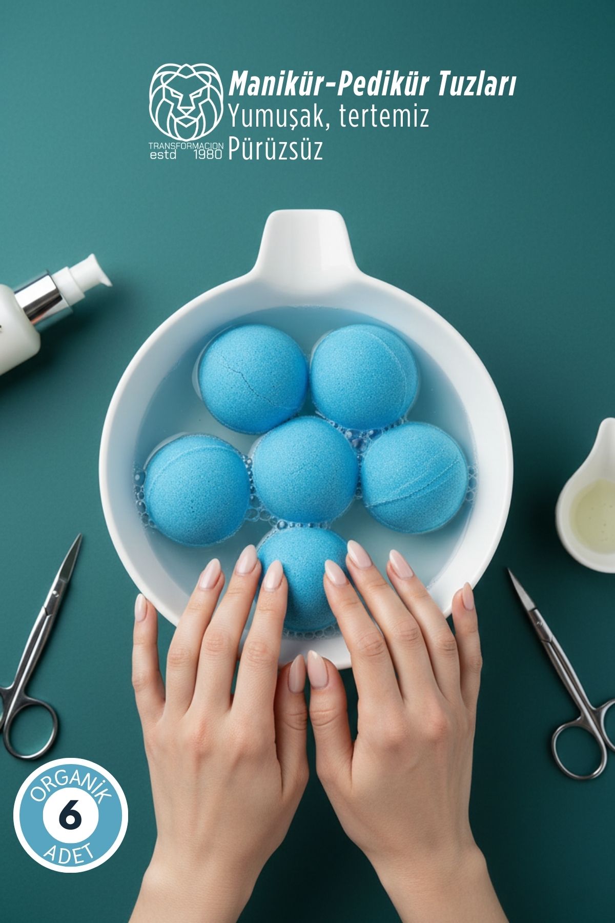 Manikür Pedikür Topu Manikür Bombası 6 adet 300 Gram 721279