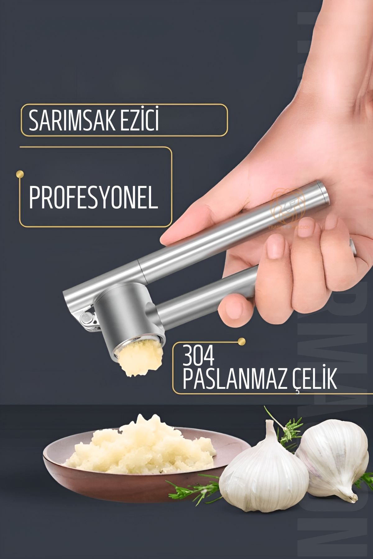 Sarımsak Ezici 304 Paslanmaz Çelik 721210 