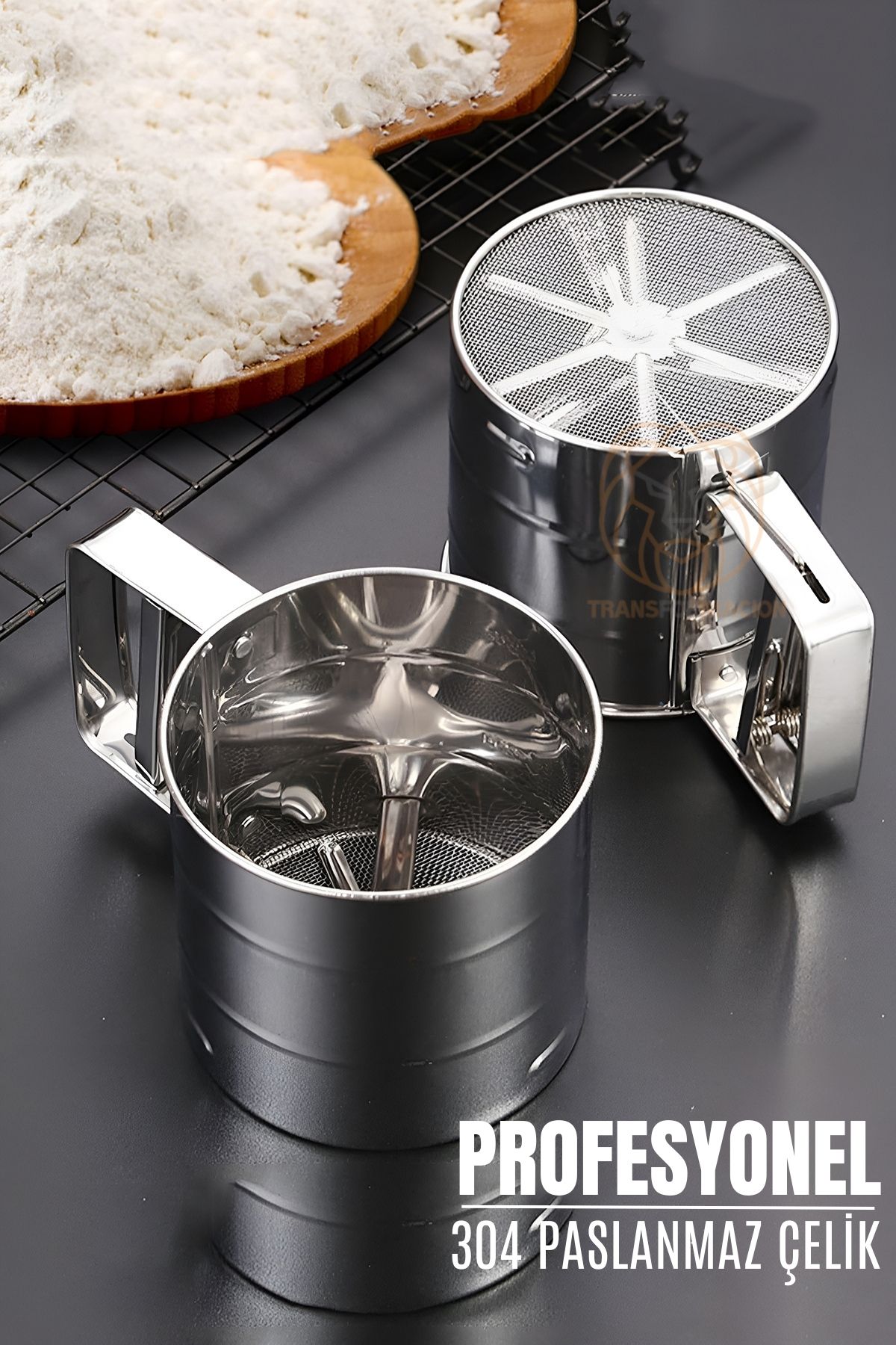 Un Eleği Nişasta Kakao Un Dağıtıcı Elek 304 Paslanmaz Çelik 721083