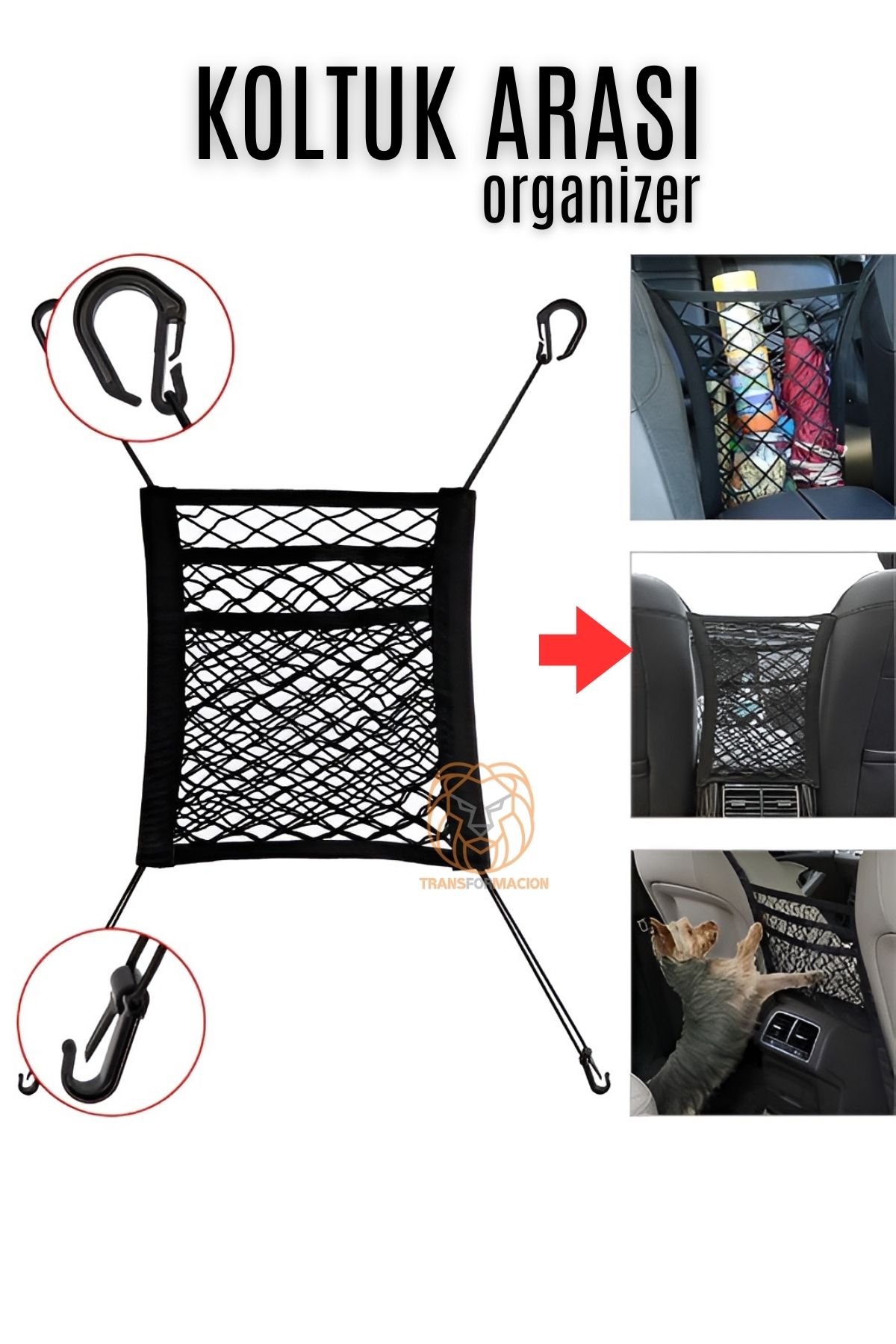 Oto Koltuk Arası Filesi Ceplik 720922